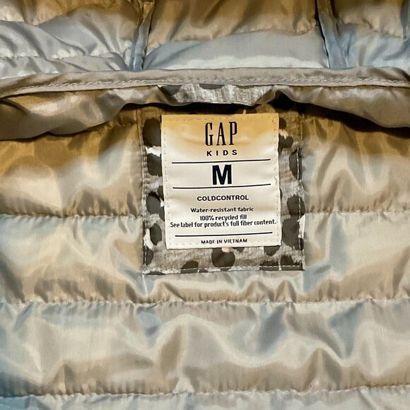 GAP KIDS GIRLS COLDCONTROL LIGHTWEIGHT PUFFER Jacket Quilted Coat SIZE Medium - Picture 4 of 9